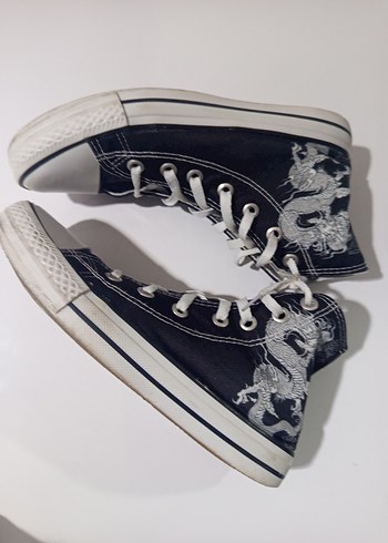 Nakışlı Kot Kadın Spor Ayakkabı - Görsel 2