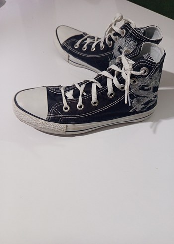 Nakışlı Kot Kadın Spor Ayakkabı - Görsel 7