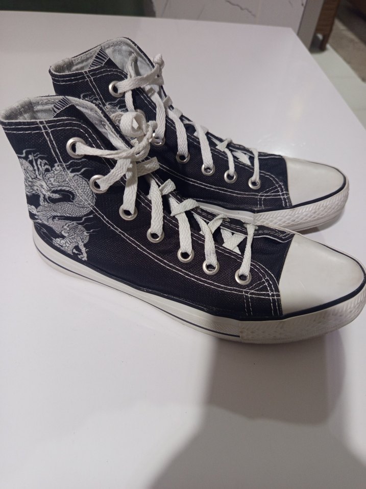 Nakışlı Kot Kadın Spor Ayakkabı - Görsel 3