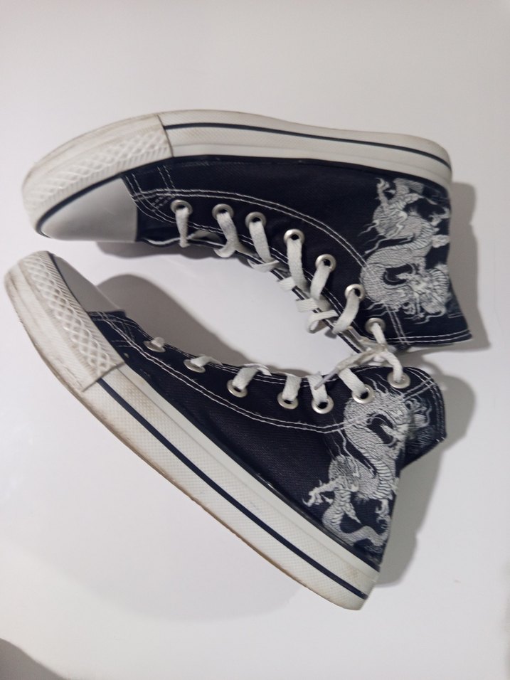 Nakışlı Kot Kadın Spor Ayakkabı - Görsel 2