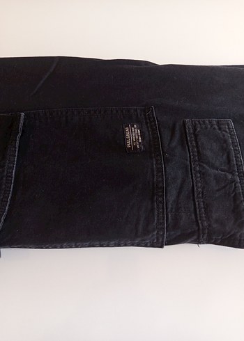 Siyah Bol Kesim kargo Erkek Kot Pantolon - Görsel 6