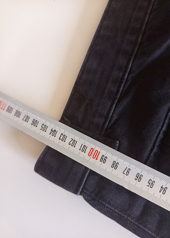 Siyah Bol Kesim kargo Erkek Kot Pantolon - Görsel 8