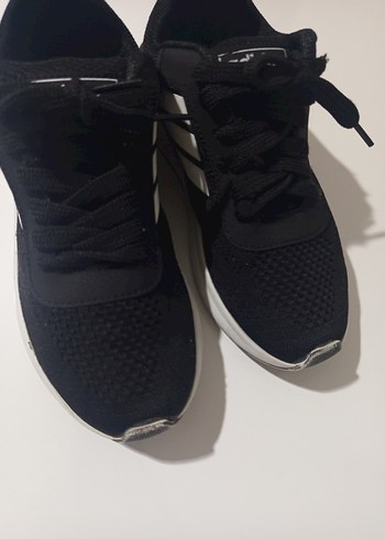 Erkek Siyah Beyaz Spor Ayakkabı - Görsel 2