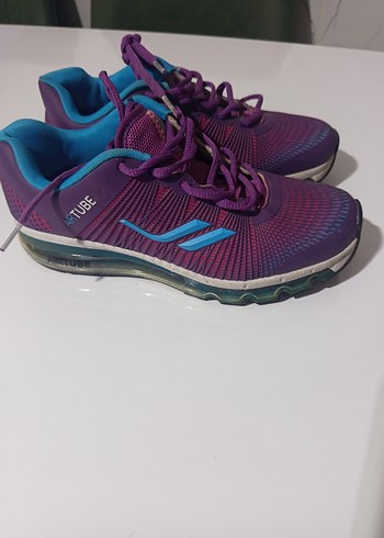 Mor Bağcıklı Spor Ayakkabı - Görsel 2