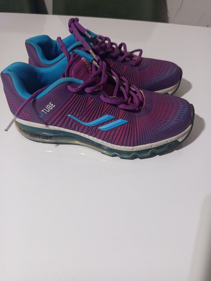 Mor Bağcıklı Spor Ayakkabı - Görsel 2