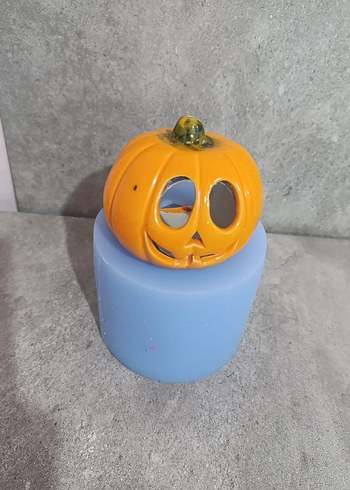 Diğer Turuncu Balkabağı Mumluk slikon kalıp 10cm