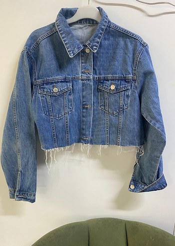 Kısa kot ceket - Görsel 2