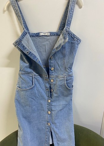 Kot kısa düğmeli elbise - Görsel 3