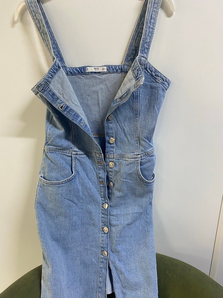 Kot kısa düğmeli elbise - Görsel 3