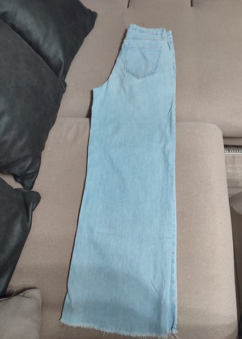 Mavi Midi Denim Kadın Pantolon - Görsel 3