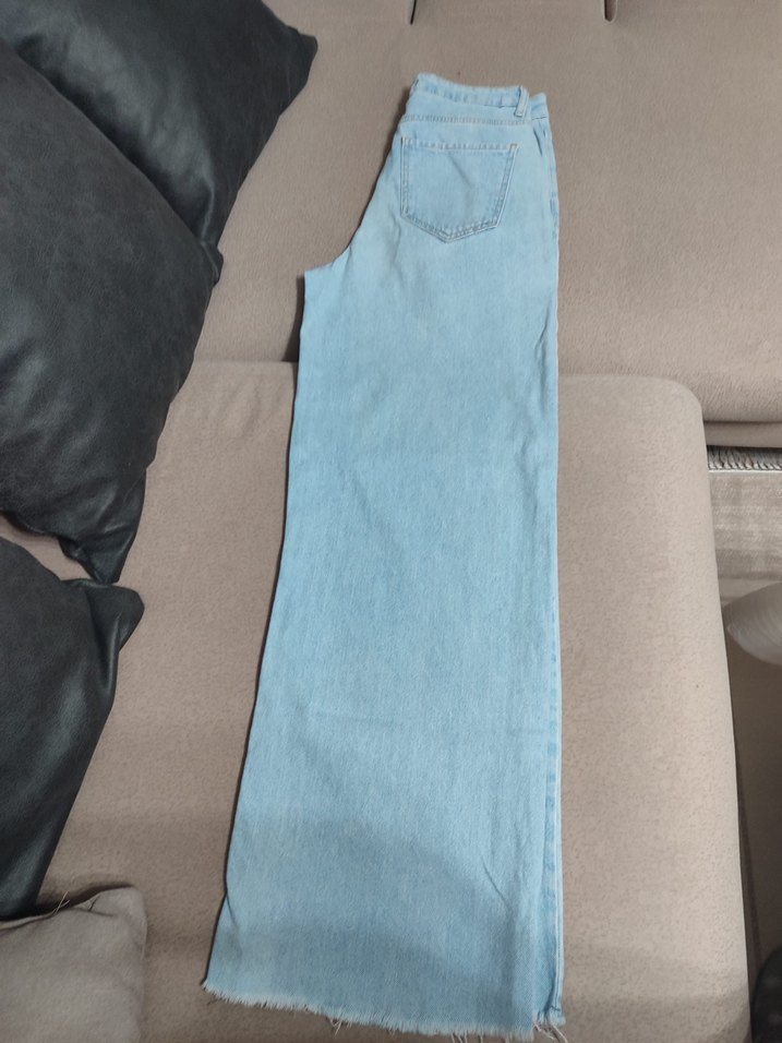 Mavi Midi Denim Kadın Pantolon - Görsel 3