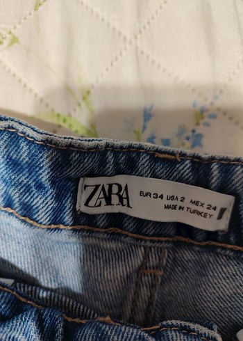 Kadın Mavi Bol Kesim Denim Pantolon - Görsel 4