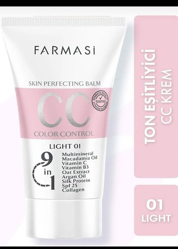 Farmasi Light 01 Ton Eşitleyici CC Krem
