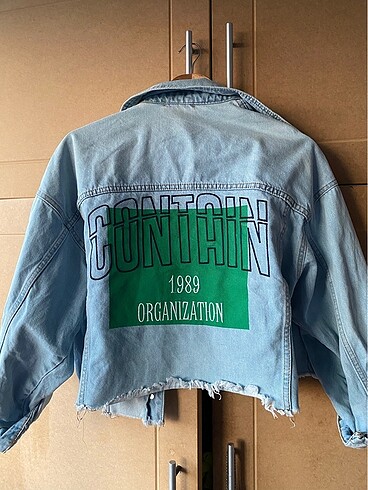 Tasarım oversize kot ceket