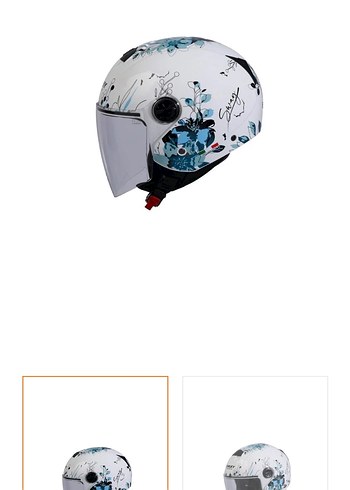 Sway İris White Blue  Kadın Motosiklet Kaskı - Görsel 2