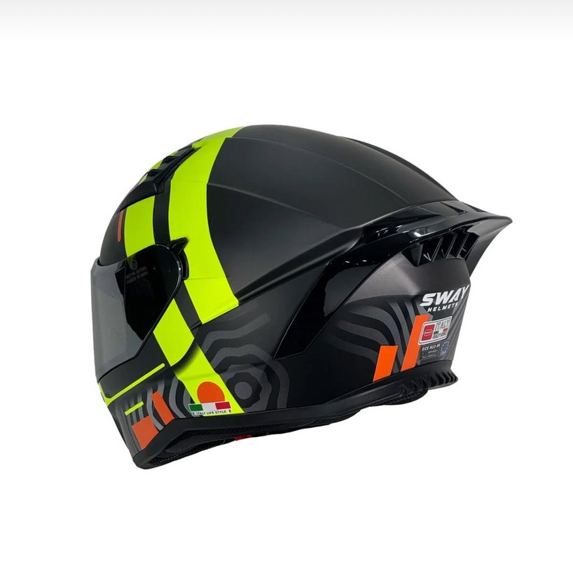 SWAY SW 869 STRIP Full Face Motosiklet Kaskı - Görsel 3