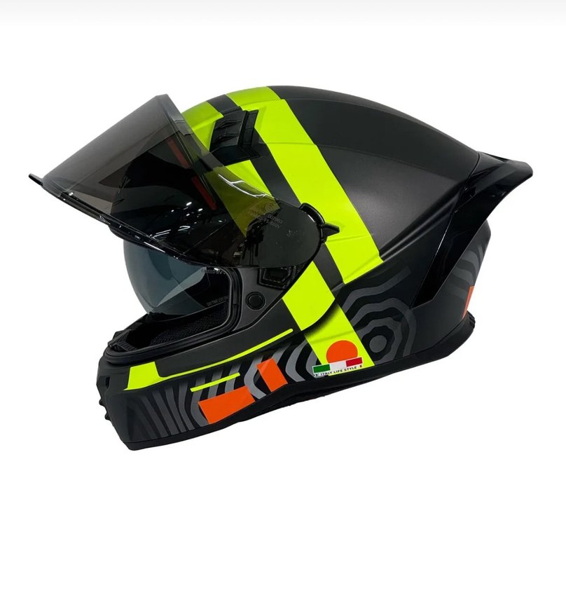 SWAY SW 869 STRIP Full Face Motosiklet Kaskı - Görsel 2