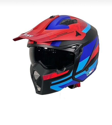 X1 Seul Track Çene Çıkarılır Modüler Kask XL - Görsel 2