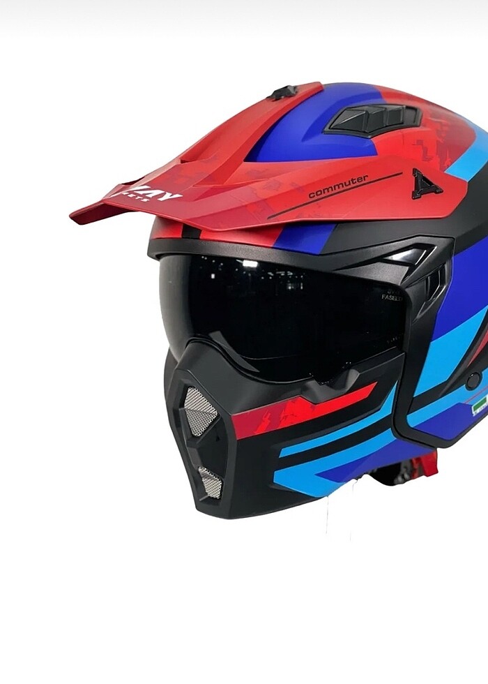 X1 Seul Track Çene Çıkarılır Modüler Kask XL - Görsel 2