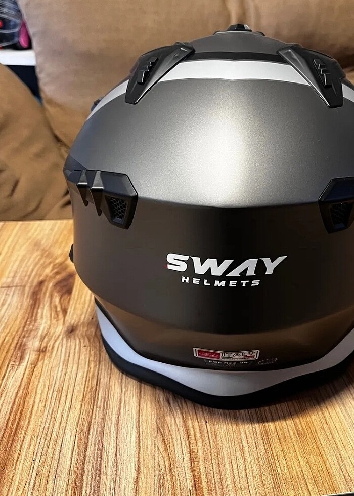 Tokyo 726 White black Motosiklet Kaskı Sıfır - Görsel 3