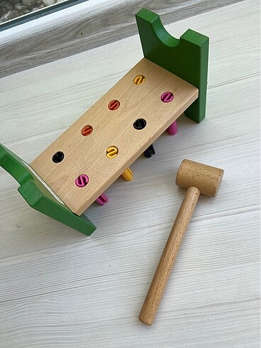 Beden Orjinal ikea çak tak ahşap oyuncak