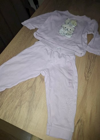1,5 Yaş Beden mor Renk Civil kız bebek takım