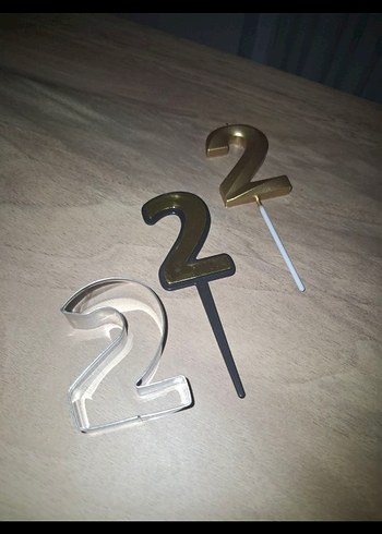 2 rakamı parti seti - Görsel 3