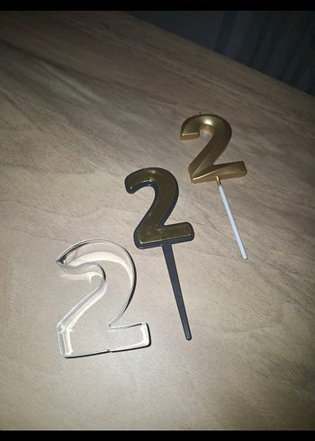 2 rakamı parti seti - Görsel 2