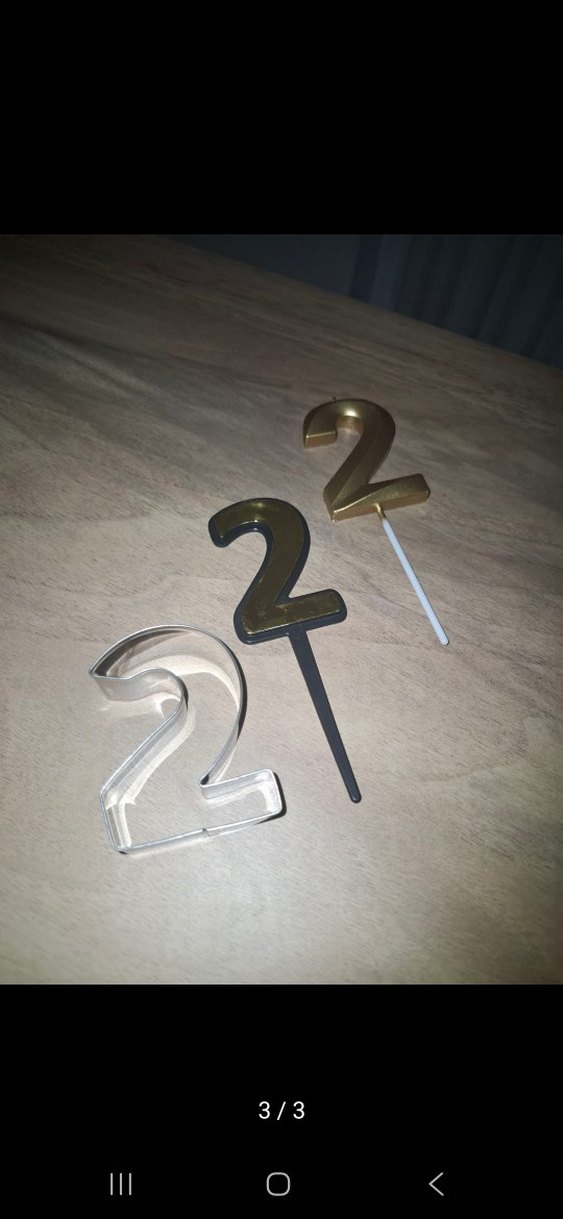 2 rakamı parti seti - Görsel 3