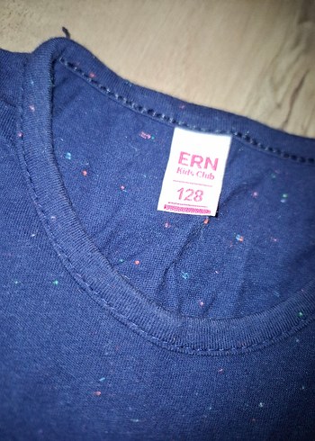 Kız Çocuk Lacivert Kısa Kollu Tişört - Görsel 4