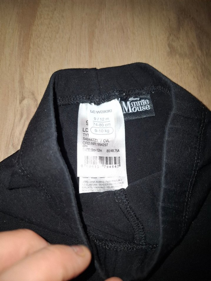 Kız Çocuk Siyah Minnie Mouse Tayt - Görsel 3