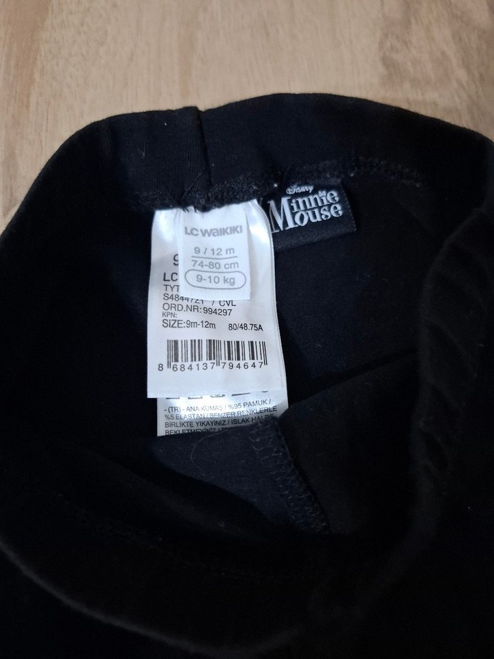 Kız Çocuk Siyah Minnie Mouse Tayt - Görsel 4