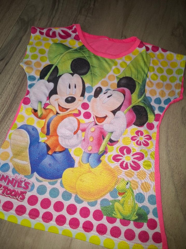 Renkli Baskılı Kız Çocuk Tişörtü - Görsel 3