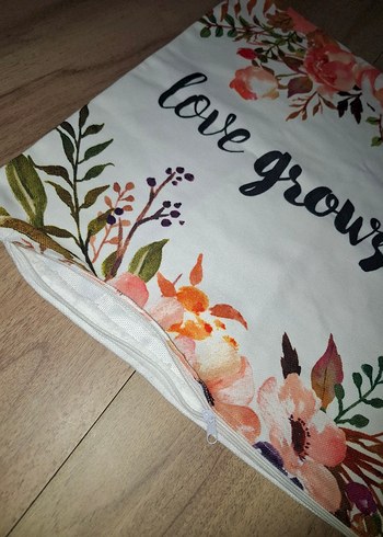 Çiçek Desenli Bohem Dekoratif Kırlent Kılıfı - Görsel 3