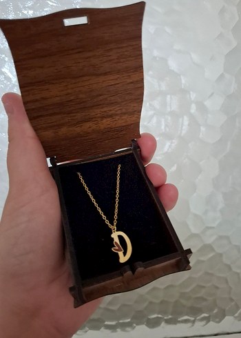 Zincir Detaylı Mini Altın Kolye