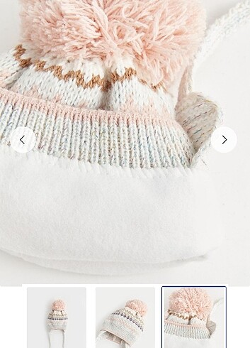 6-12 Ay, 18 cm Beden Kız bebek bere