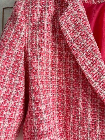 Koton Pembe tuvit crop blazer koton