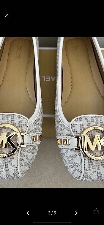 36,5 Beden beyaz Renk Michael Kors Fulton Vanilya
