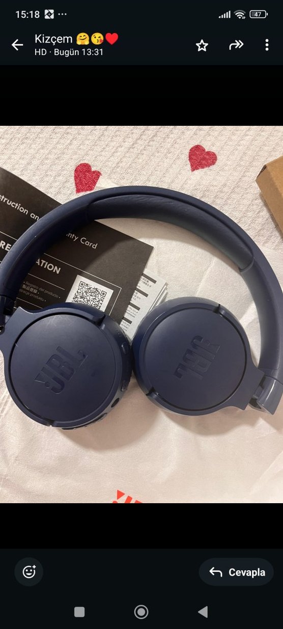 JBL Tune 670NC Mavi Kablosuz Kulaklık - Görsel 3