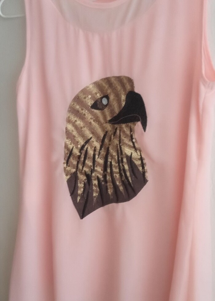 Temiz kullanılmış şifon içi astarlı tunik - Görsel 4