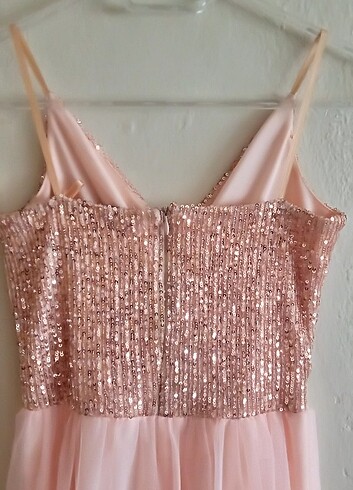 Bir kere giyildi bayan abiye - Görsel 2