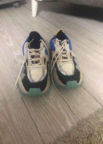 Bağcıklı Çok Renkli erkek Spor Ayakkabı - Görsel 3