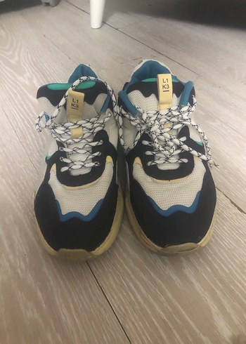 Mavi Yılan Desenli erkek Spor Ayakkabı - Görsel 2