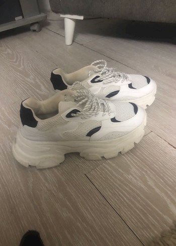 Beyaz Platform Topuklu Spor erkek Spor Ayakkabısı - Görsel 3