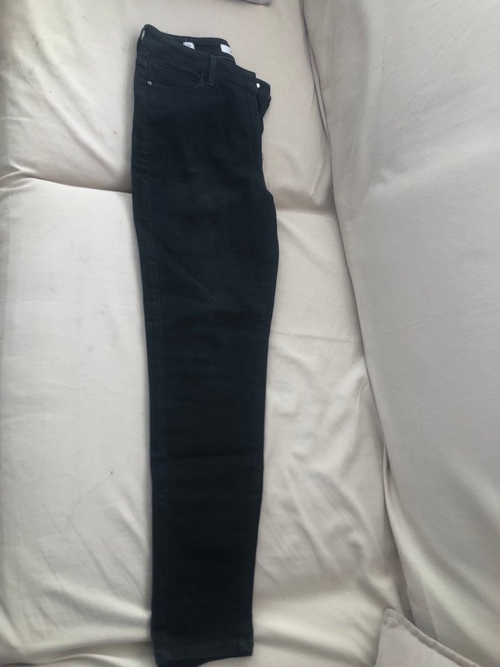 Siyah Dar Kesim Midi Denim Kadın Kot Pantolon - Görsel 3