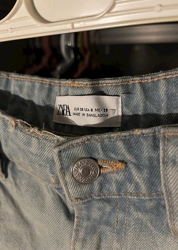 38 Beden Gri Mini Denim Şort
