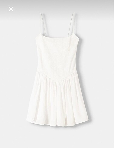 l Beden BERSHKA askılı mini elbise