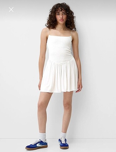 Bershka BERSHKA askılı mini elbise
