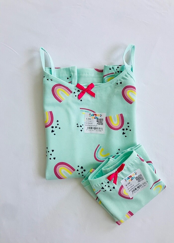 KIZ ÇOCUK ATLET BOXER TAKIM - Görsel 4