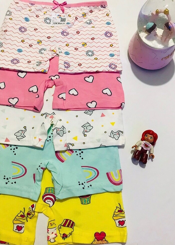 KIZ ÇOCUK BOXSER SET - Görsel 2